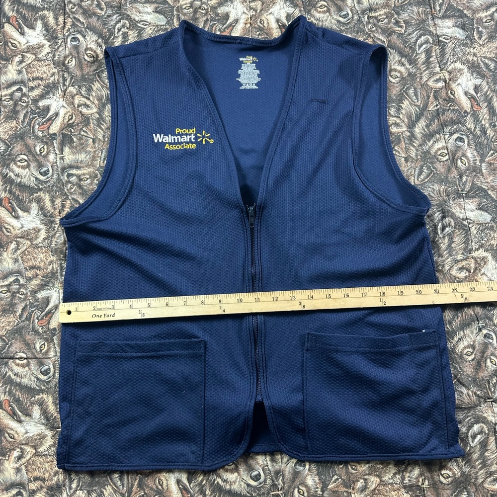 Walmart Men's Blue Associate Vest
